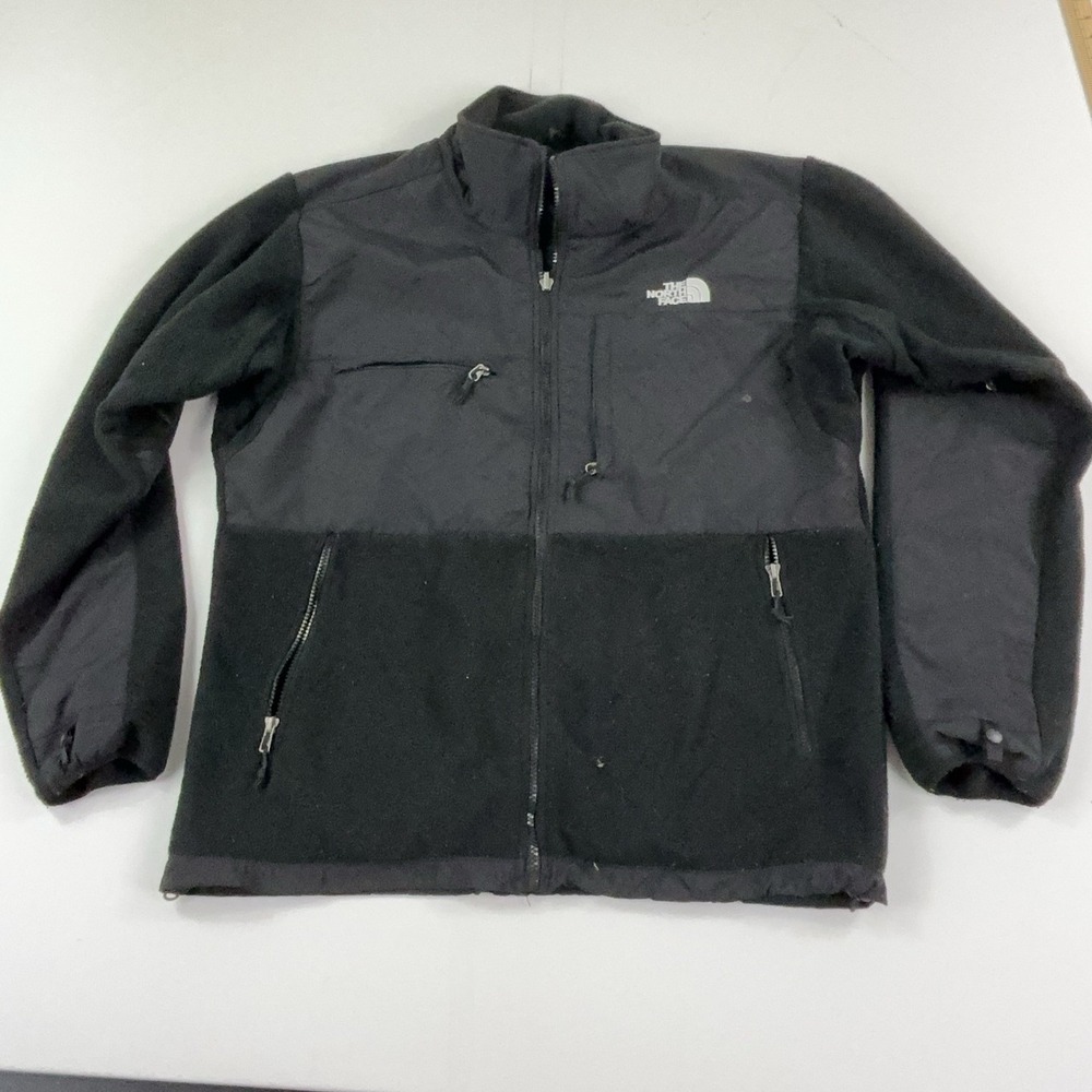 The North Face Fleece Denali Jacket Mens Large Black Full Zip Hiking